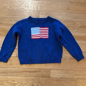 Kids Blue Sweater with Flag Design
